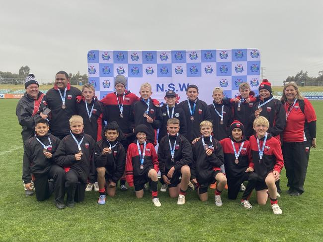 Sydney North finished third at the NSW PSSA Rugby League Championships in Wagga. Picture: Contributed