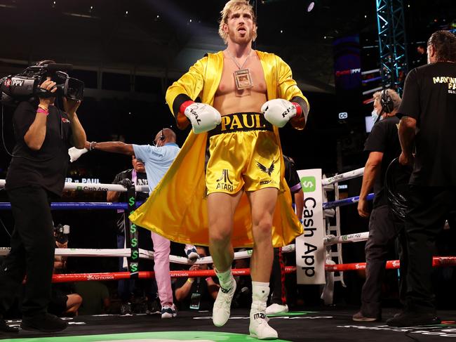 Paul has tried his hand at boxing and is followed by millions. Picture: Cliff Hawkins/Getty Images