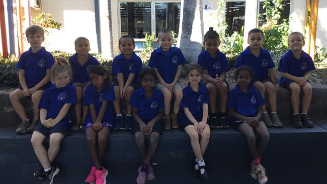 CLYDE FENTON PRIMARY SCHOOL: TRANSITION BUDA. BACK ROW (L-R): Luke Duggan, Henry Delacoeur, Kade Kerr, Javis Perner, Tobias Higgins, Mason Sherratt, Mason Rodda. FRONT ROW (L-R): Pippa Moran, Zakariah Baumgarten, Maxine Raymond, Hollie Nokes, Chenoah Douglas