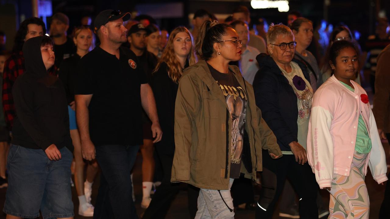 Hundreds of people joined veterans old and young at the Mackay Dawn Service march, Mackay Anzac Day 2025. Pictures: Mackay Regional Council.