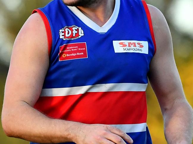 Keilor celebrate winning the round six EDFL Strathmore Community Bank Premier Division match between Pascoe Vale and Keilor at Raeburn Reserve, on May 18, 2024, in Melbourne, Australia. (Photo by Josh Chadwick)