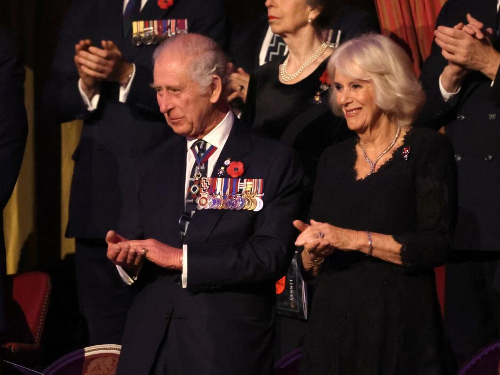 The King and Queen attend The Royal British Legion Festival of Remembrance. Picture: Getty Images