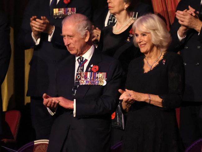 The King and Queen attend The Royal British Legion Festival of Remembrance. Picture: Getty Images