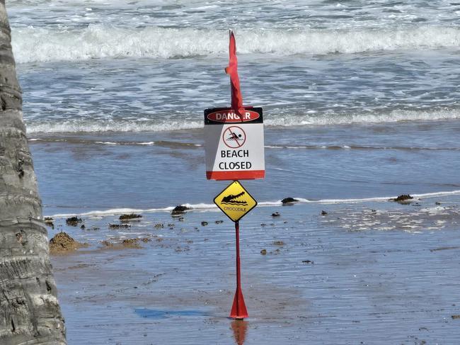 Emu Park Main Beach was closed after a crocodile sighting on Sunday afternoon.