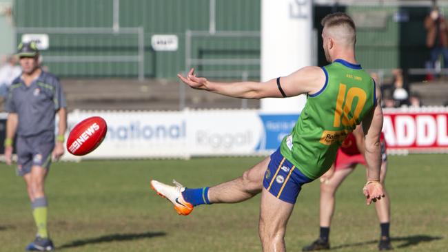 Golden Grove gun Michael Walters had a day out against Portland, kicking 12 goals. Picture: Emma Brasier