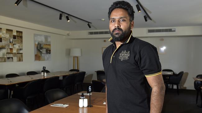 Amandeep Singh owns The Indian Western Royal Flavours restaraunt which opened on Sturt St, Townsville, last November. PICTURE: MATT TAYLOR.