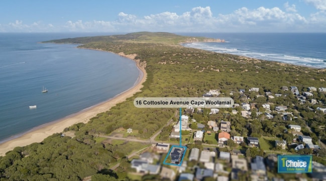 The property is situated in the heart of Cape Woolamai and only 100 metres from the beach. Picture: 1st Choice Estate Agency San Remo