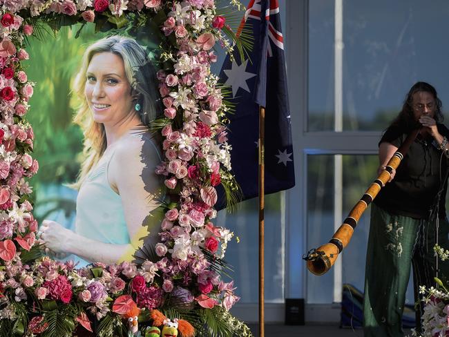 A memorial service for Justine Ruszczyk Damond in Minneapolis. Damond’s family has sued Minneapolis and its Police Department for $50 million. Picture: Aaron Lavinsky /Star Tribune/AP