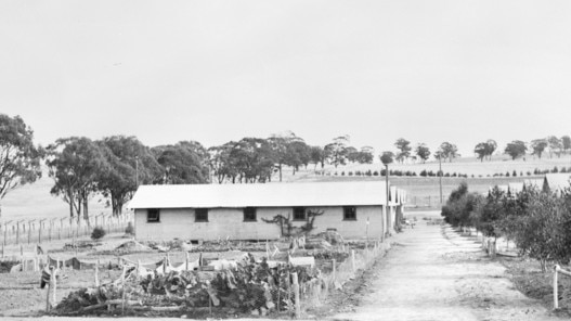 Part of the Tatura internment camp. Picture Australian War Memorial AWM 052389