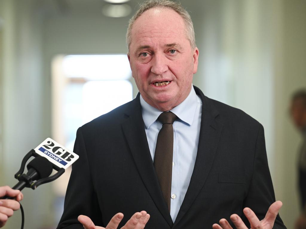 Barnaby Joyce says artificial intelligence must be used to stop appearance-based bullying. Picture: Martin Ollman