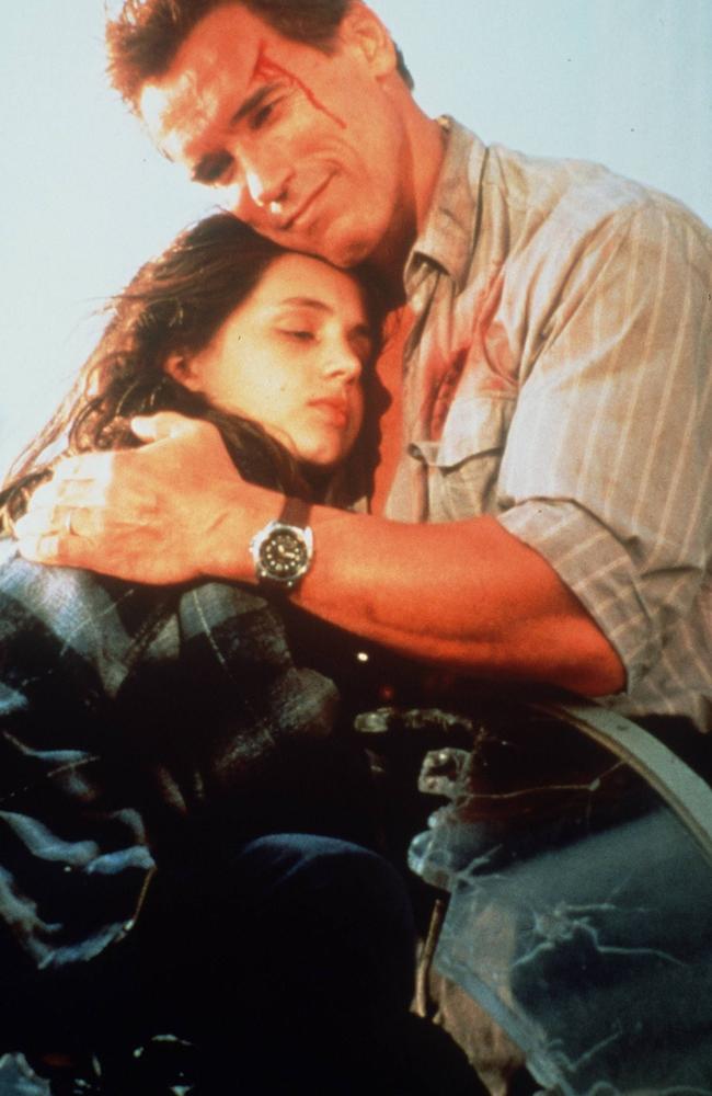 Eliza Duhku played Arnold Schwarzenegger’s daughter in the film. Picture: Supplied