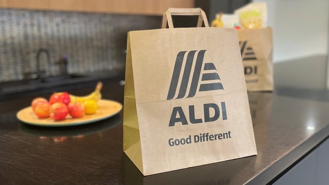 From today, the German supermarket giant has introduced 25c paper bags for consumers nationwide. Picture: Supplied