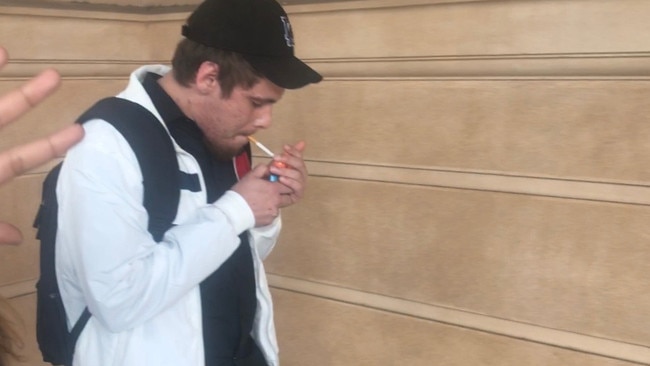 Lucas Gary Narkle pleaded guilty to endangering the life of his girlfriend by trying to push her in front of a train. Picture: Kathryn Berningham/AAP