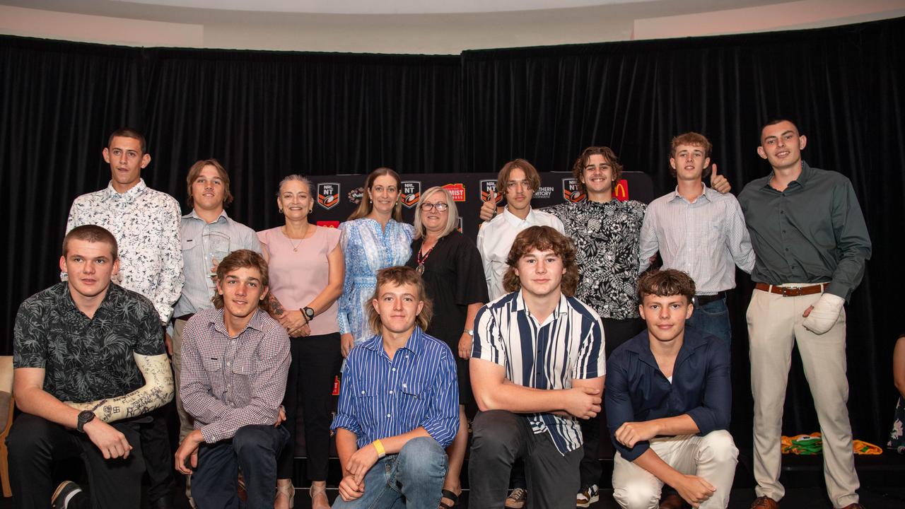 The under-18s Litchfield Bears team named as Team of the Year at the 2023 NRL NT Frank Johnson / Gaynor Maggs medal night. Picture: Pema Tamang Pakhrin