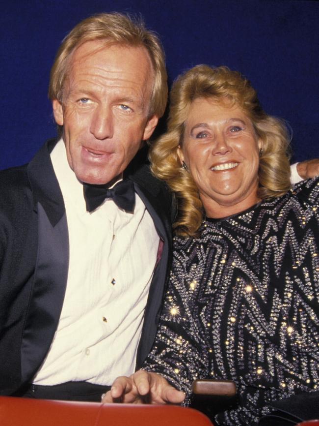 Paul Hogan with his first wife, Noelene. Picture: Getty Images