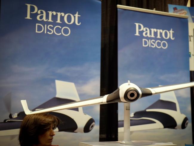 French drone maker Parrot showed off a drone more in the shape of a glider. Photo: James Tindale/The Australian