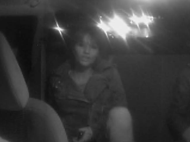 Wran inside a taxi heading to Wilson St, Darlington on the night of the murder.