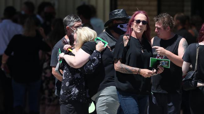 Funeral for Peter Anthony Dodt at Mersey Gardens Chapel in Devonport. Picture: Nikki Davis-Jones