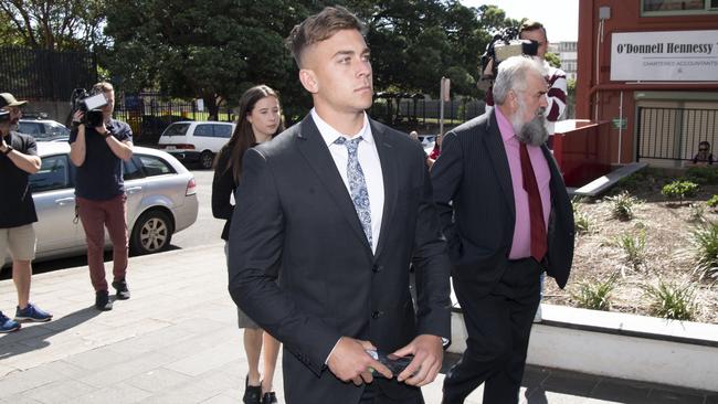 Callen Sinclair is accused of sexually assaulting a woman on a night out in Wollongong in 2018. Picture: NCA NewsWire / Simon Bullard