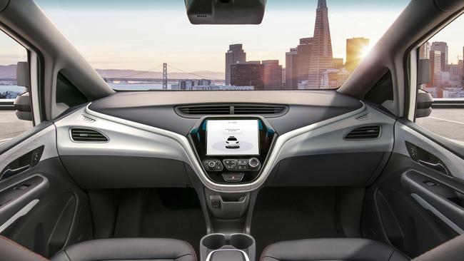 Look, no hands. An example of an autonomous vehicle.