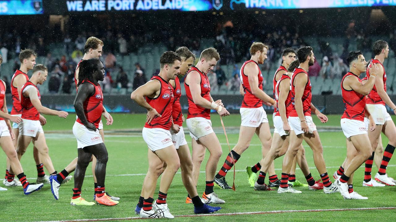 Some senior Essendon players were left disappointed by an email sent. Picture: Sarah Reed