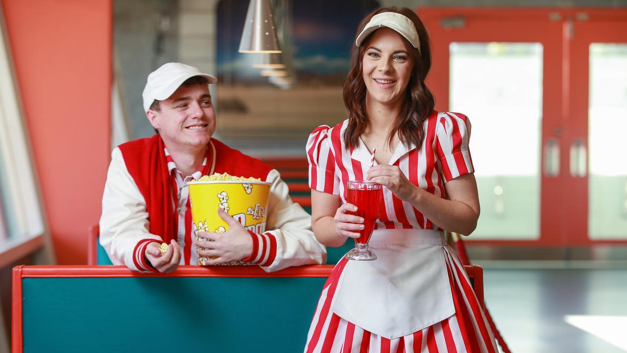 Staff at the Skyline Drive-In, Blacktown.