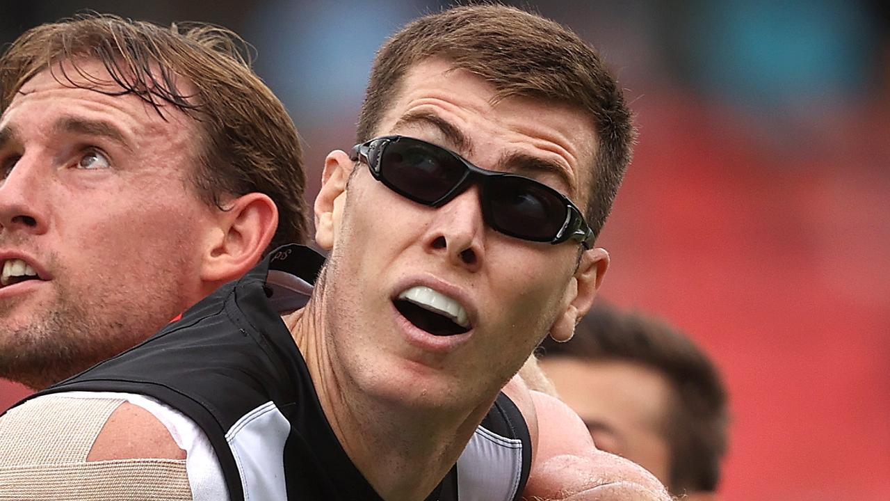 Will Mason Cox win a reprieve for the Pies? Picture: Phil Hillyard