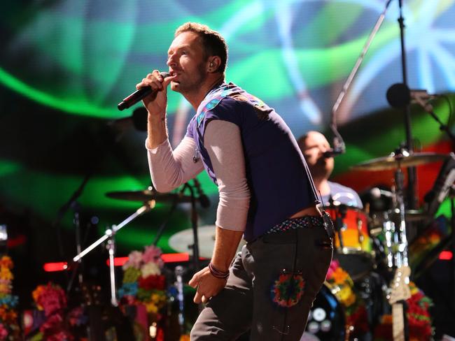 COLDPLAY live at SUNCORP Stadium in Brisbane. - PHOTOS MARC ROBERTSON