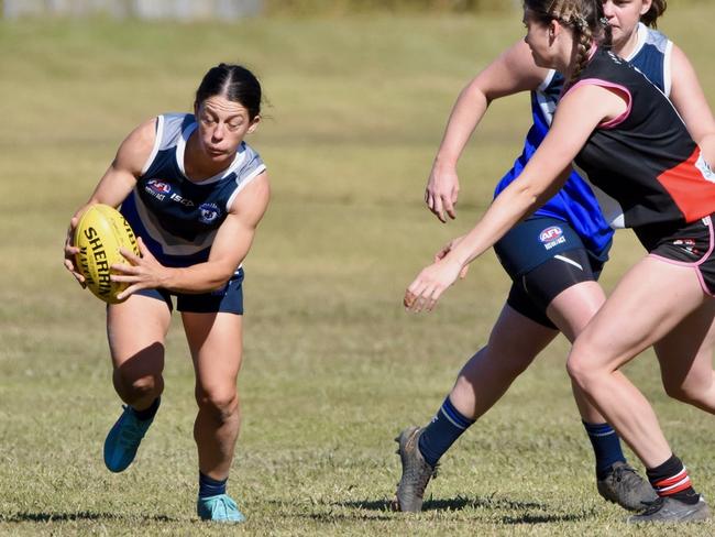 Gina Cardillo is a two-time best and fairest for Northern Beaches in the AFL North Coast. Picture: Green Shoots Marketing