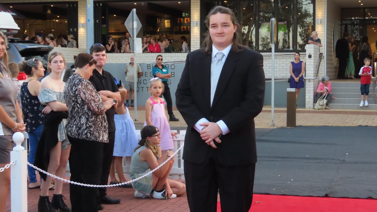 Students celebrating the Urangan State High School formal.