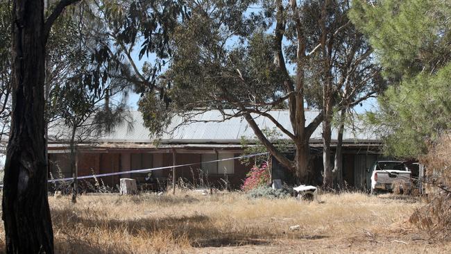 The Senior Road property where police officer Jason Doig lost his life. Picture: NCA NewsWire / Dean Martin