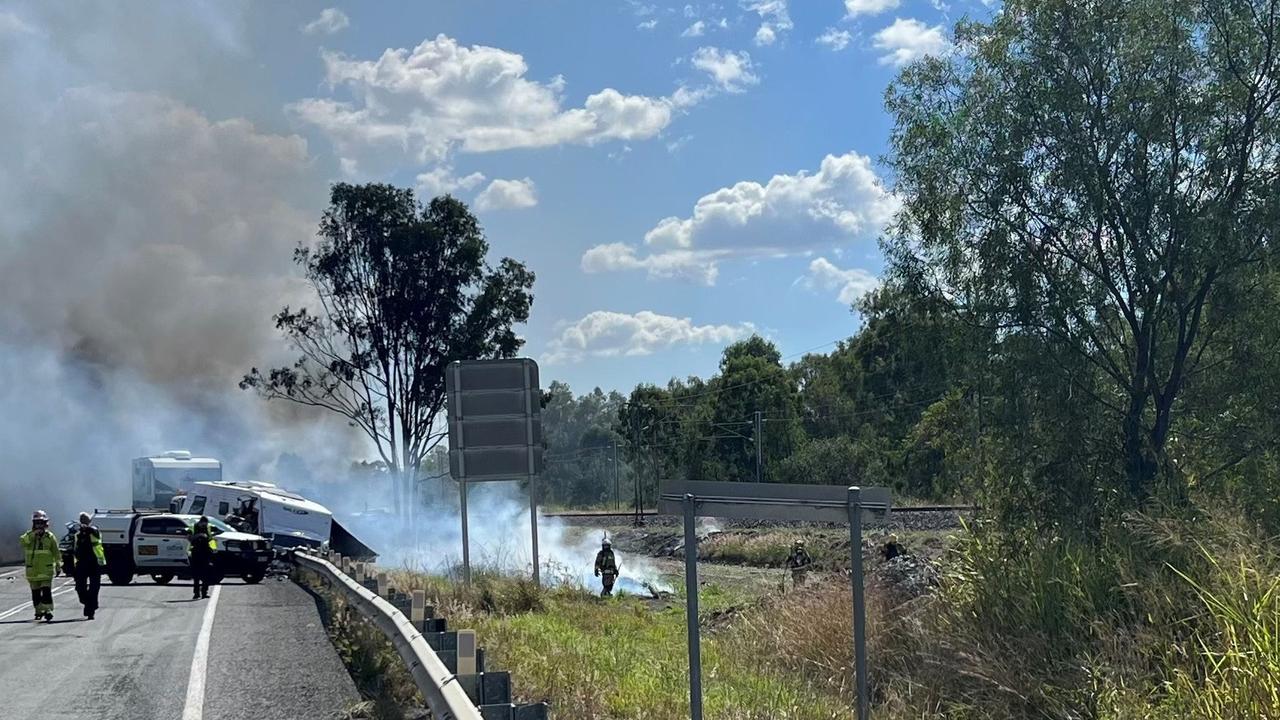 Six people were taken to hospital. Picture: Twitter