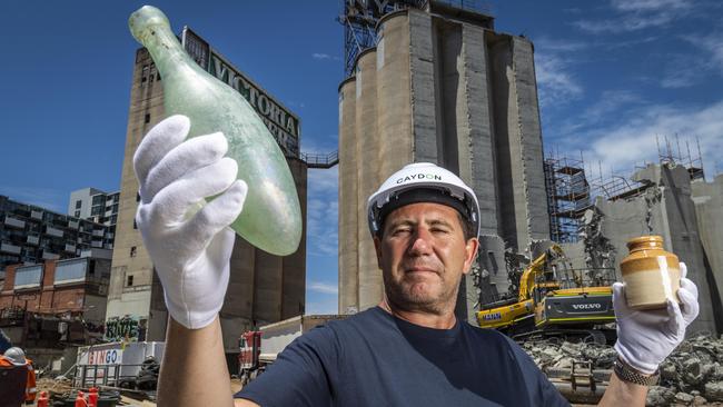 Caydon managing director Joe Russo at one of the group’s Melbourne development sites. Picture: Jake Nowakowski