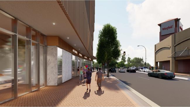 The development would stand opposite Westfield Hornsby.