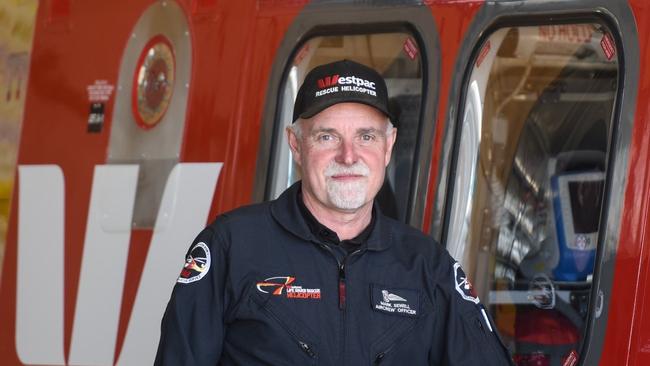 30 years: Air Crew Officer, Mark Sewell is celebrating 30 years with the Westpac Life Saver Rescue Helicopter.