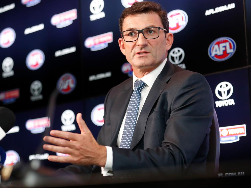 The AFL’s EGM of clubs and broadcasting, Travis Auld, confirmed on Monday there would be no pre-finals bye in season 2021. Picture: Michael Willson / AFL Photos via Getty Images