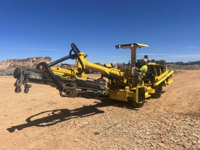 The development drill rig arriving at Second Fortune. Pic: BTR