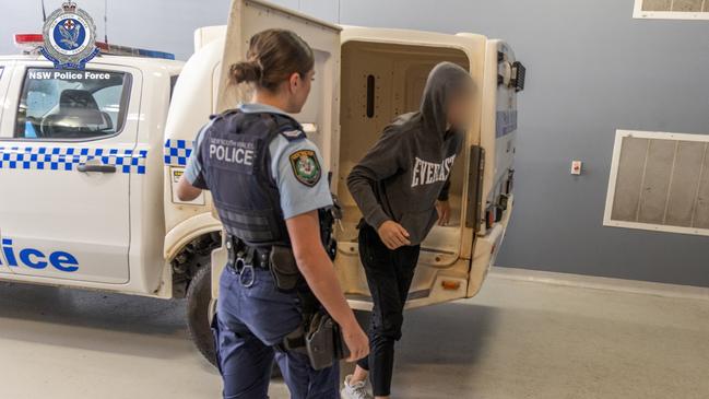 Vision of the April 24 arrests. Picture: NSW Police