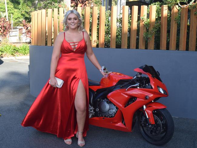 Lily Doellinger at the Whitsunday Christian College school formal. Picture: Laura Thomas