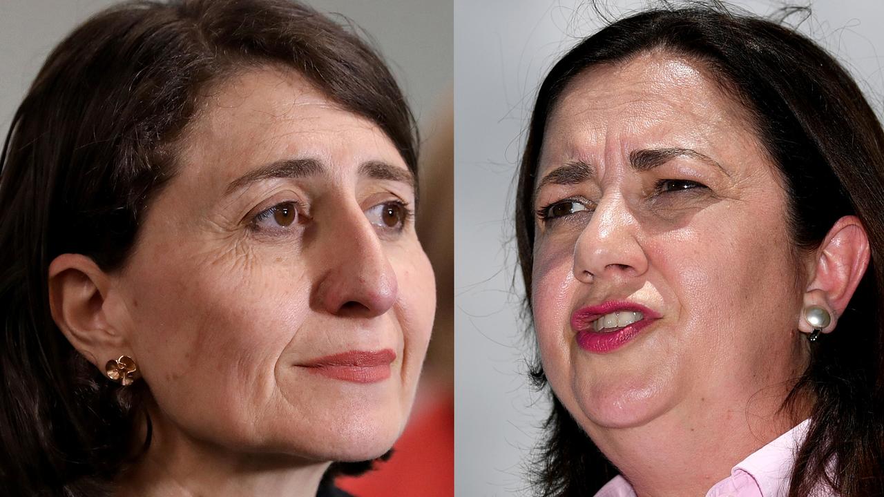 Gladys Berejiklian and Annastacia Palaszczuk aren’t on the same page when it comes to the Queensland border.