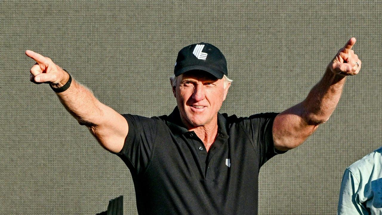 Greg Norman battled back issues for much of his career. Picture: AFP