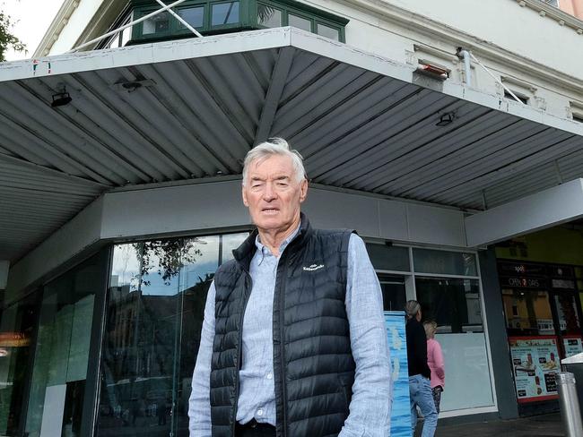 Their is a going to be Development of 115-145 Moorabool  Street  Geelong that will extend to Rock O'Cashel Ln and Little Malop st Kebab Spot is one of the shops affected with Consultant Richard McDonnald outside the development and Kebab spot Picture: Mark Wilson