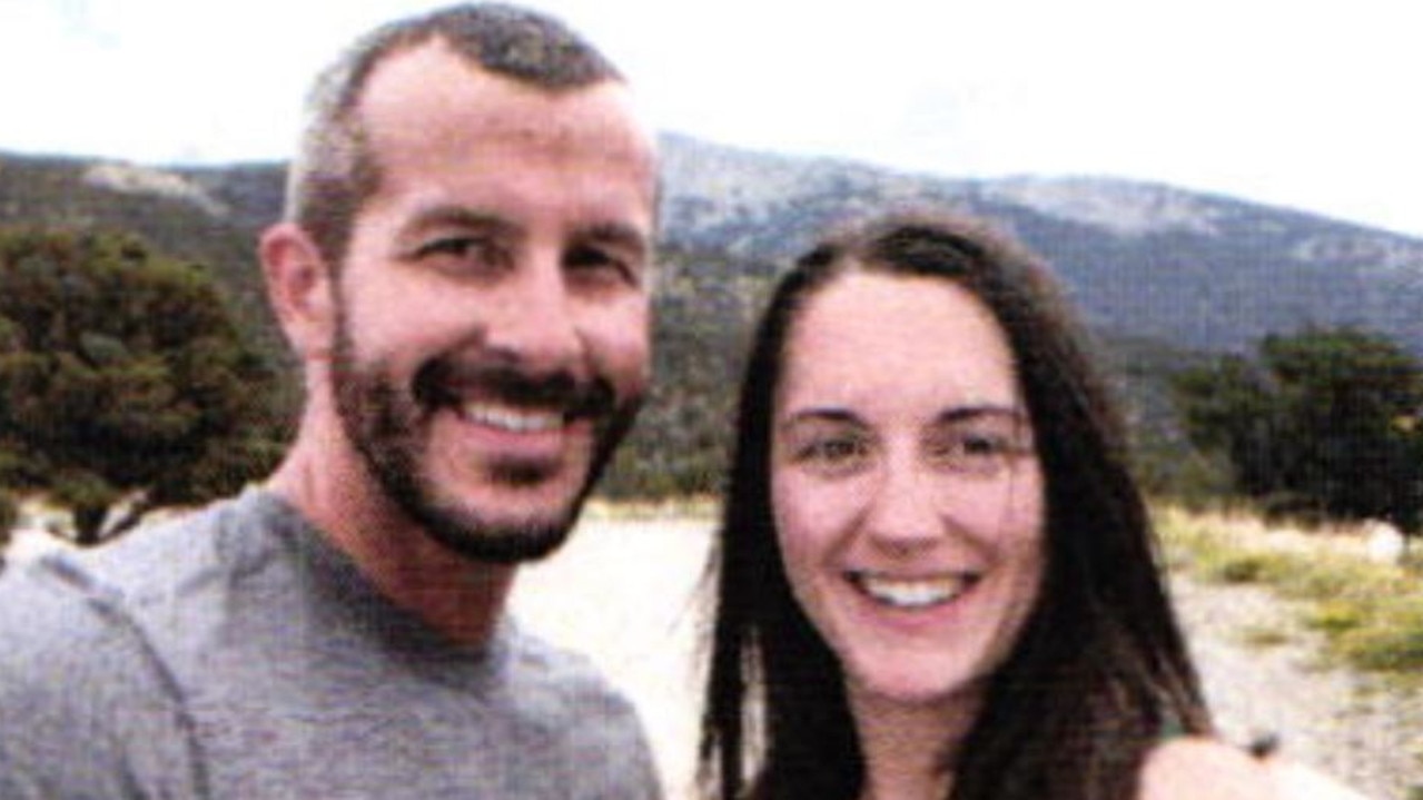 Chris Watts with his mistress Nikki Kessinger who he met two months before carrying out the heinous crimes on his wife and children. Picture: Weld County District Attorney’s office