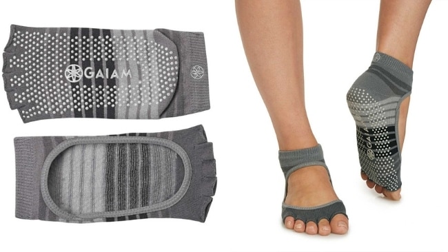 Gaiam Toeless Yoga Socks in 2024  Toeless yoga socks, Yoga socks, Gaiam