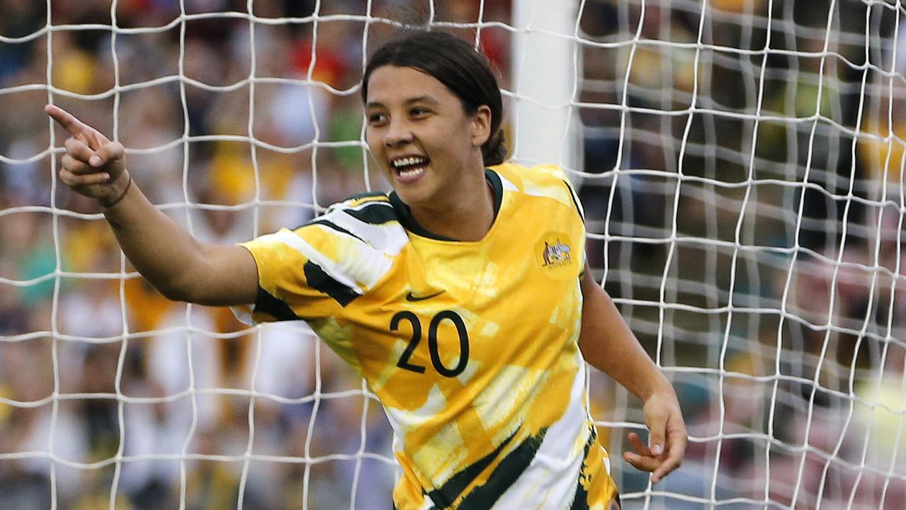 Sam Kerr and the Matildas are in action Wednesday.