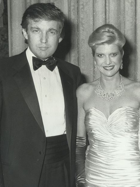 Real estate tycoon Donald Trump and his wife Ivana at ceremony in honour of Norman Vincent Peale, who married them in 1978. Picture: Time Life Pictures/Getty Images