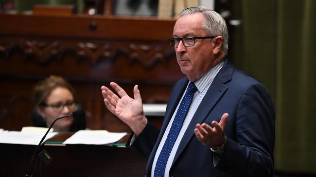 NSW Health Minister Brad Hazzard has come under fire over his use of resources to lobby for the bill. Picture: AAP