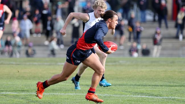 Nathan Boucher sets off for a run. Picture: George Salpigtidis