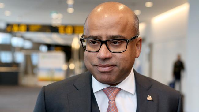 British Industrialist Sanjeev Gupta . (AAP Image/Kelly Barnes)