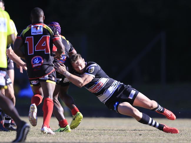Bryce Cartwright from Tweed Heads in action against PNG at Piggabeen Sports Complex on Sunday, March 12. Picture: SMPIMAGES.COM / NEWSCORP.